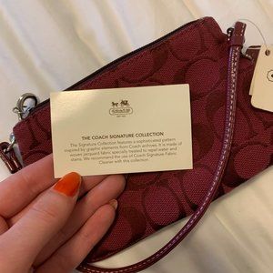 Signature Coach Wristlet - Classic - Maroon